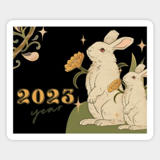 Year of Rabbit 2023! Lunar New Year Magnet